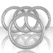 Upgrade Your Auto Set of Four 17' Chrome ABS 1 1/2' Deep Wheel Trim Rings