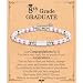 8th Grade Graduation Gift for Her Girls Class of 2026 Middle School Eighth Grade Graduation Gifts Compass Bracelet Jewelry with Graduation Card for Girls Her Daughter Granddaughter Niece Friends