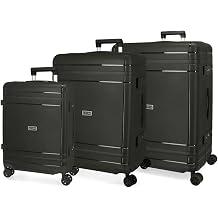 MOVOM Dimensions Set of 3 suitcases, 40 x 55 x 20 cm, 44 x 66 x 27 cm, 54 x 75 x 32 cm, Black, 40 x 55 x 20 cm, 44 x 66 x 27 cm, 54 x 75 x 32 cm, Set of 3 suitcases