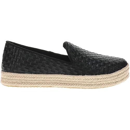 TOMS Womens Carolina Espadrille Slip On Flats Casual - Black