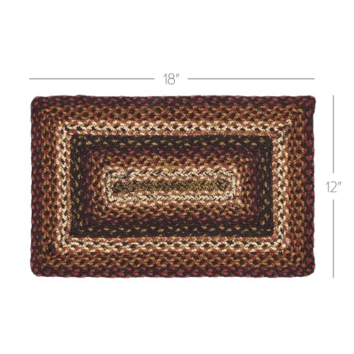 VHC-Brands-Country-Beckham-Table-Placemat-Red-Black-Tan-Jute-Blend-Rectangle-12×18-Inches VHC Brands Country Beckham Table Placemat Red Black Tan Jute Blend Rectangle 12×18 Inches