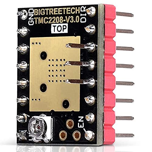 Lysee 3D Printer Parts & Accessories - BIGTREETECH 3D Printer Part Stepstick Mute Tmc2208 V3.0 Stepper Motor Driver with Heatsink Printer Control Board - (Size: 1.4mm, Color: As Shown, Plug Type: KR)