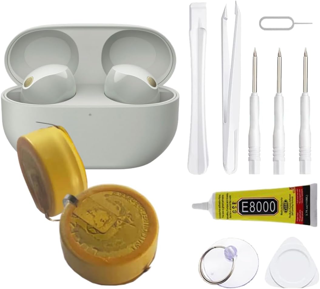 Z55FH Battery,2024 New Upgrades Battery for Sony Headset WF-1000XM5•Wireless Earbud Headphones Battery+Tools 95mAh 3.85V