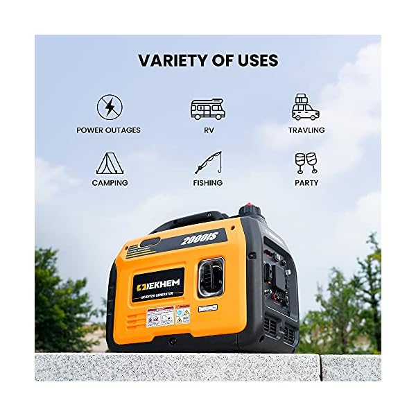 maXpeedingrods 2000W Portable Inverter Generator Petrol Silent Pure