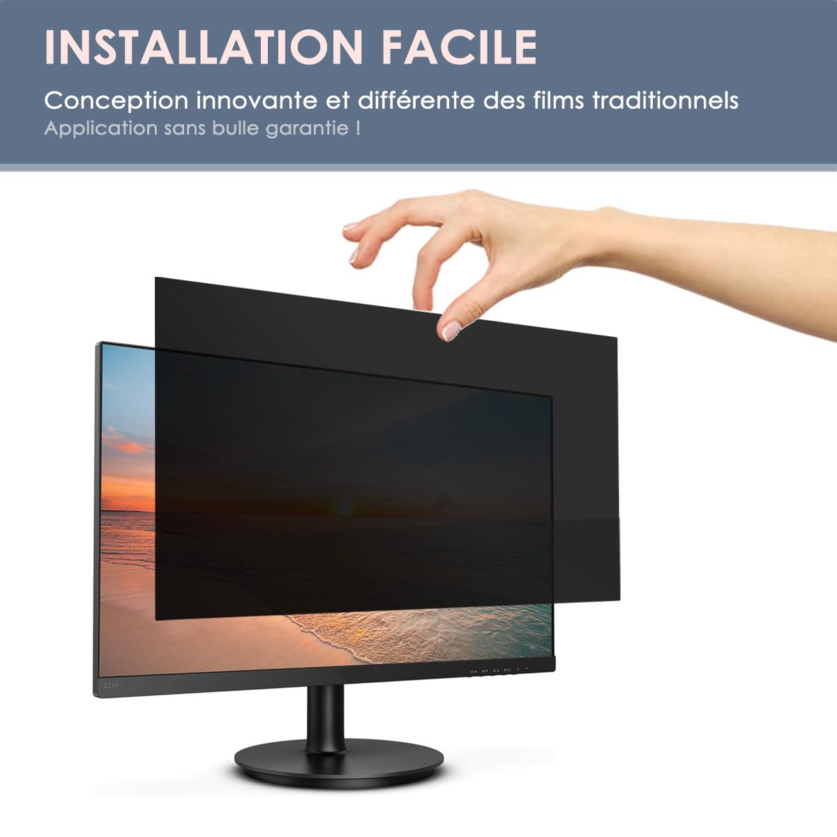 KARYLAX - Protector de pantalla antiespía, antiluz azul, protector de privacidad para PC MSI G32C4X de 31,5 pulgadas
