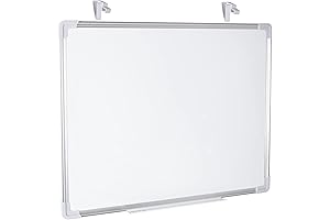 VIVO 24 x 20 inch Cubicle Whiteboard with Ultra Thin Hook Mounting...
