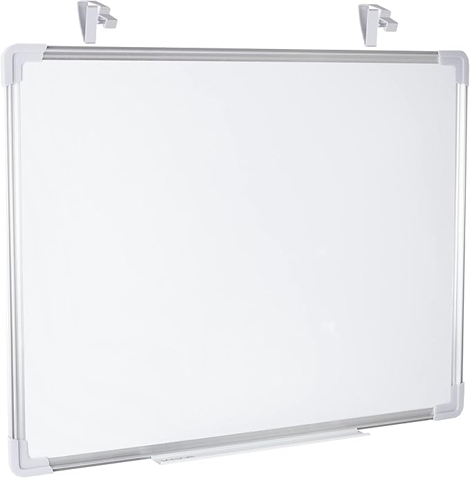 VIVO 24 x 20 inch Whiteboard with Ultra Thin Hook Mounting System for Closed Door