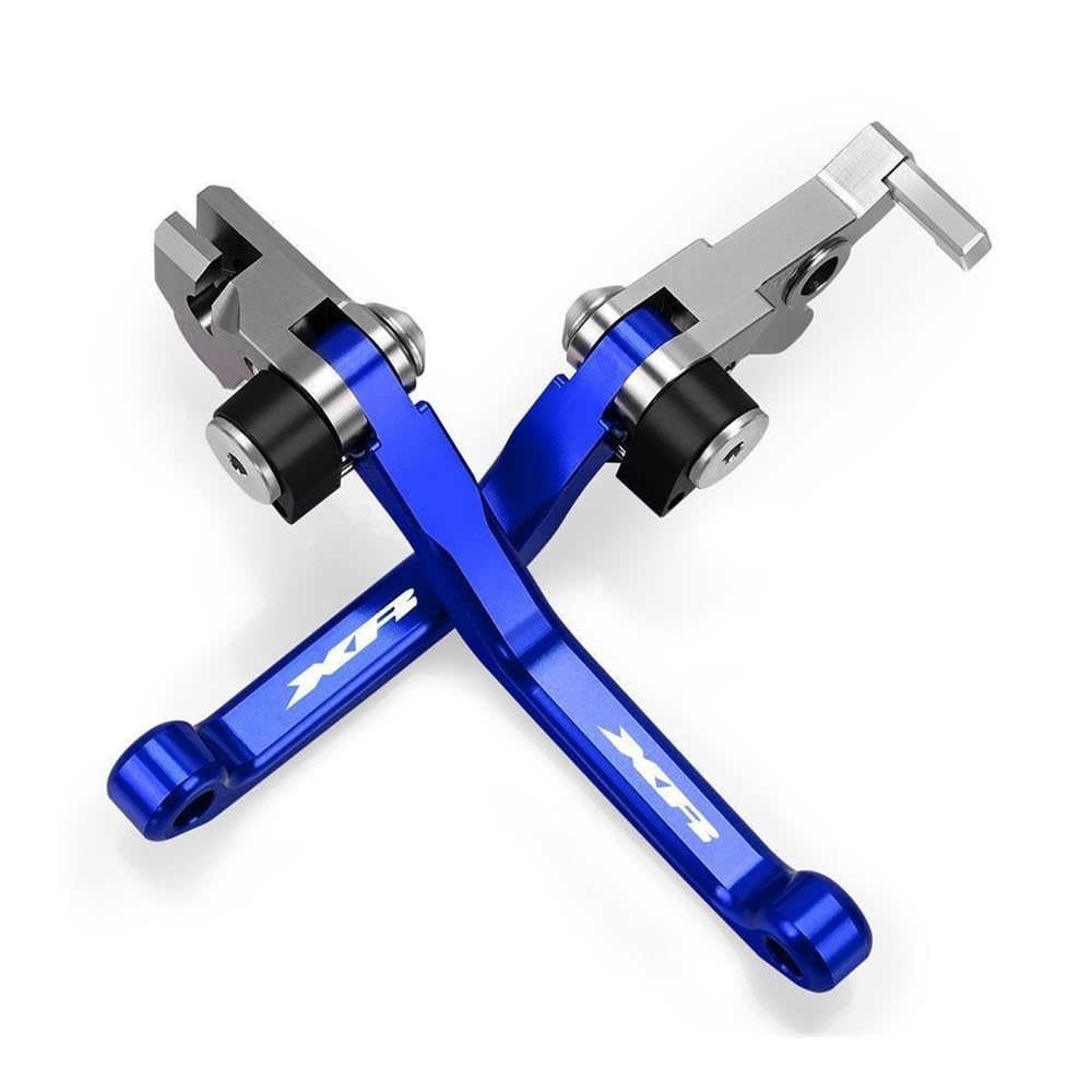 ZDGxfhSRH Motorcycle Brake Clutch Levers for Ho&n&da XR230 XR250 XR400 Motard XR650R Foldable Brake Clutch Levers(Blue-)