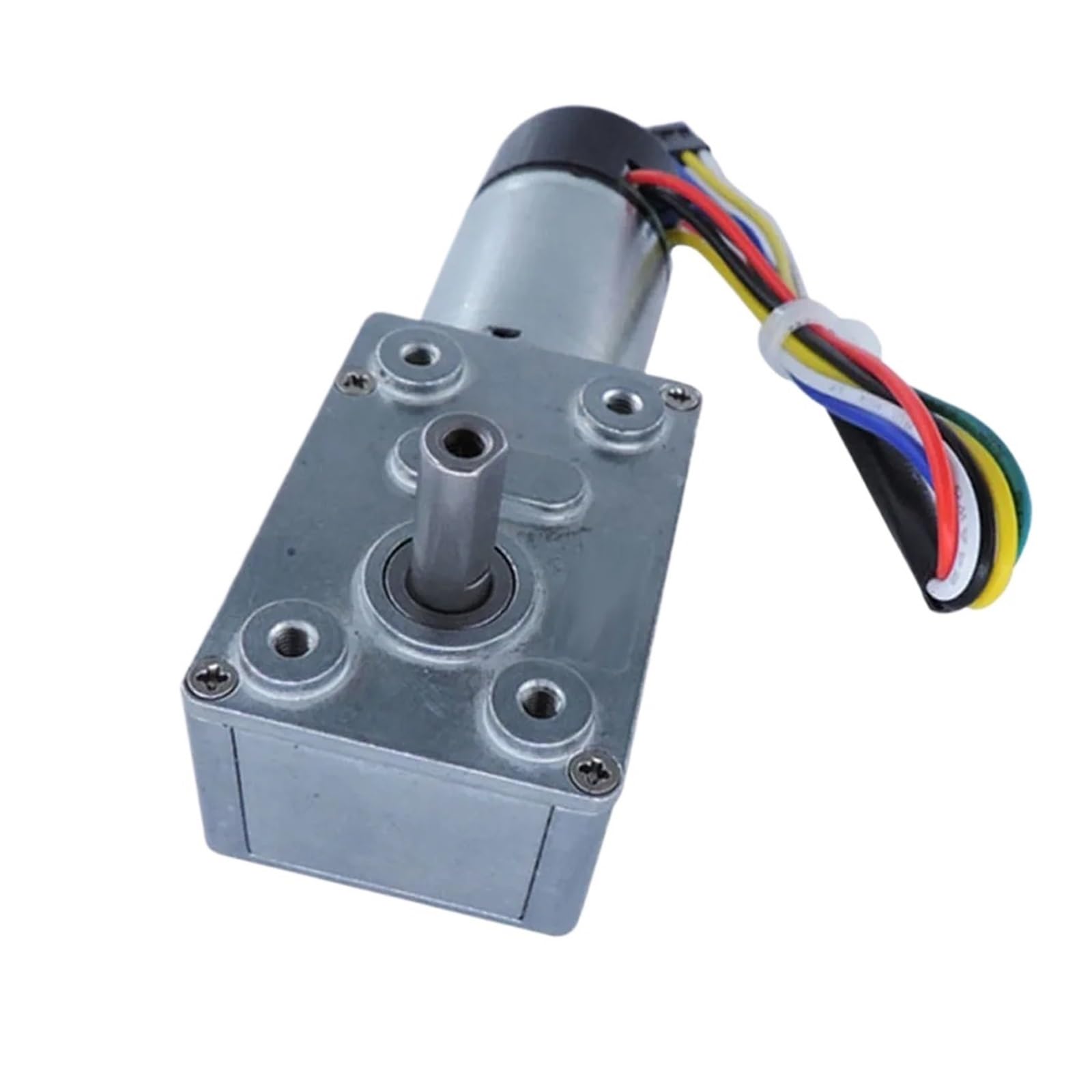 Motores con codificadores Reductor de engranajes CC de tornillo sin fin JGY-370GB, 12 V, codificador Hall de baja velocidad, cubierta a prueba de polvo, codificador de motor, motor reversible con auto