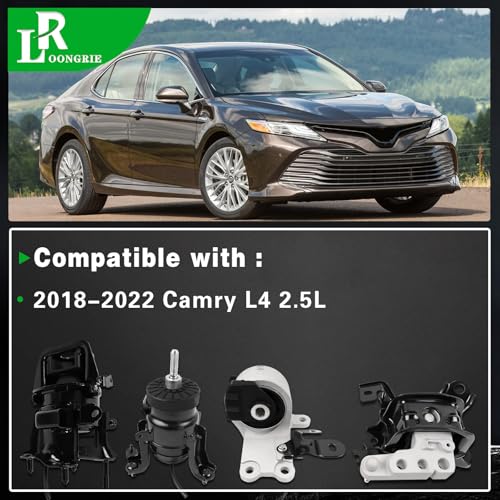 LOONGRIE Engine Motor Mount Kit Compatible with 2018-2022 Camry L4 2.5L Engine, Replace# A42094 10131 1230525010 A42095 10140 1237125011 A42097 10134 1236125040 A42115 10145 1230625030 Set of 4 by loongrie - Image 2