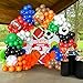 Sports Balloon Arch Kit,154Pcs Colorful Balloon Garland with Football,Basketball,Soccer,Baseball Foil Balloons for Ball Games Day Theme Baby Shower Rugby All Sports Birthday Party Decorations
