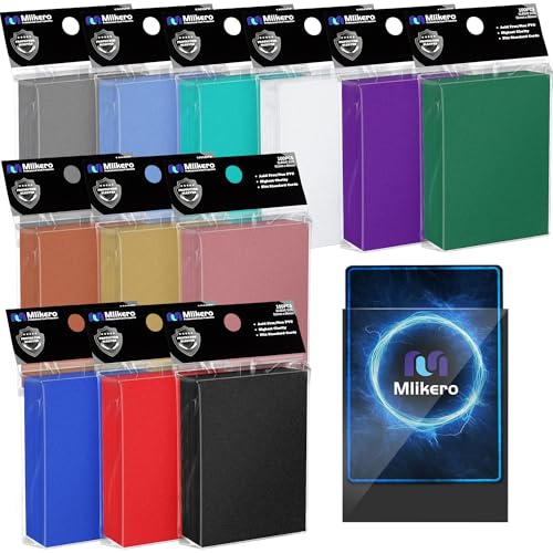Image of Mlikero 1200 Count Card Sleeves, Matte Magic Card Sleeves, Smooth Shuffle & Tear Resistant, Fit for MTG, TCG, CCG (12 Colors)