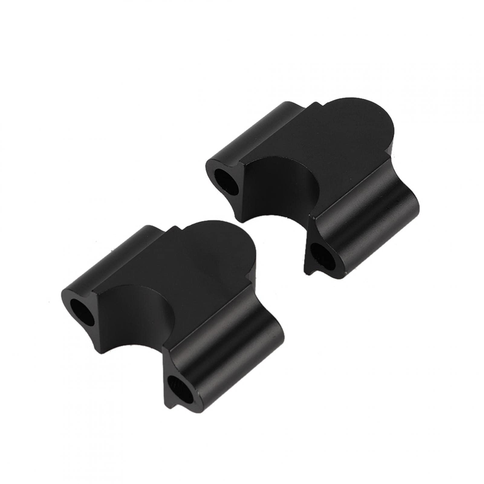 Morsetto riser manubrio moto universale in lega di alluminio adatto per manubrio da 7/8 '' 22 mm per bici da cross(Nero)