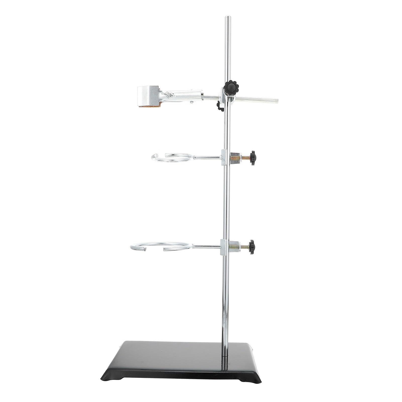 YARNOW Support de Laboratoire Facile à Assembler en Fer Argenté et Pratique à Transporter pour Expériences de Chimie et Physique