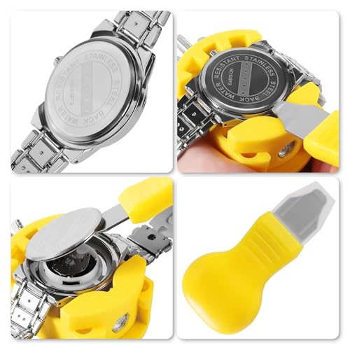 4 PCS Professional Watch Back Removal Tool,Pry Back Case Opener, Battery Replacement Set, Watch Repair Kits - Image 3