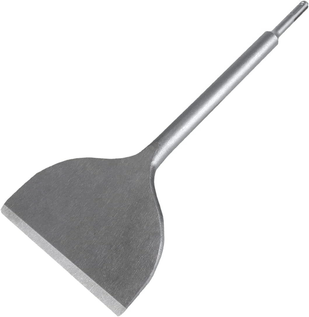 Owl Tools 6inches Wide SDS Plus Chisel Bit (Industrial Grade - 6inches x 14Tile Grout Thinset Removal Tool - Compatible with All SDS Plus Impact Rotary Hammers