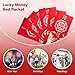 12 Pcs Lucky Money Hongbao Red Envelopes, Dragon & Phoenix Pattern Chinese Wedding, Bridal & Baby Shower Cards, Thank You Gift Envelopes, 6.69 X 3.54In