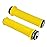 FIFTY-FIFTY Mountain Bike Handlebar Grips, Single Lock-on MTB Grips, Comfortable and Lock On, Non-Slip Bicycle Handle, Fit for All Mountain, Enduro, Downhill (Yellow)