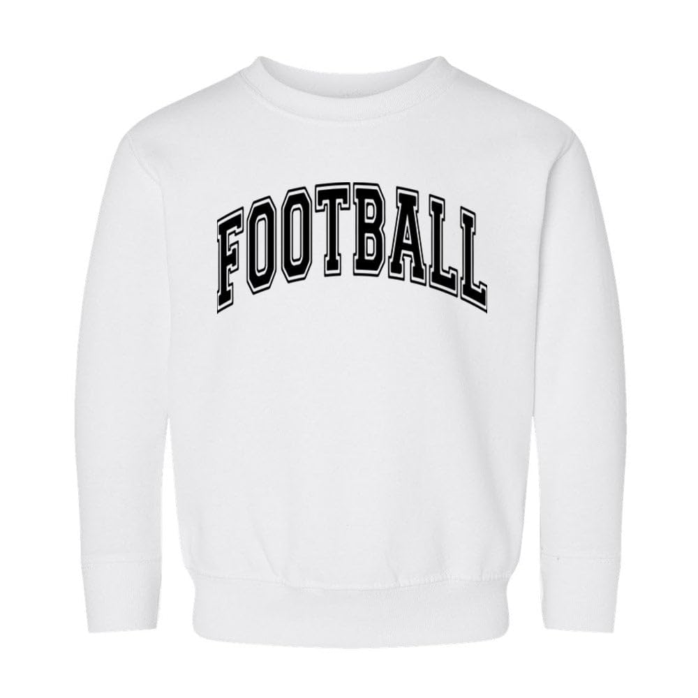 Arch Football Kids Sweatshirt Toddler 3T White