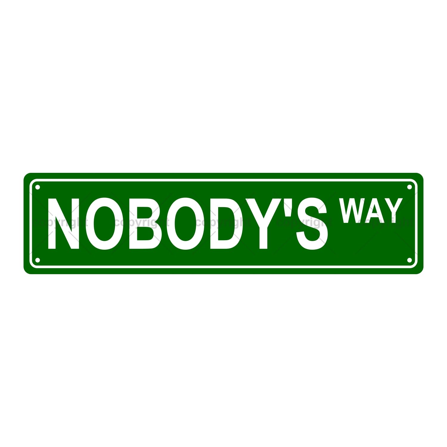 Nobody's Way People Metal Tin Street Sign Bar Cafe Garage Cave Home Room Wall Bathroom Farmhouse Garden Porch Patio Decor,4x16 Inch