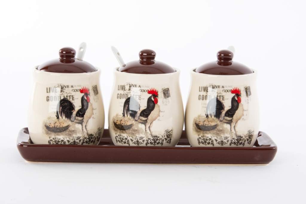 Saucière Coq en céramique lot de 3 pour retrouver les souvenirs culinaires d'antan