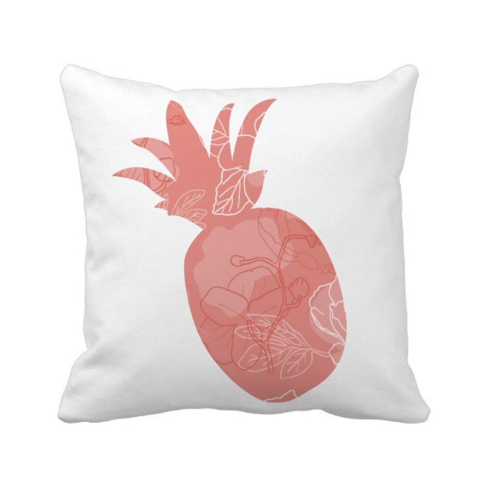 Housse de coussin carrée fleur et plantes pour creer une ambiance tropicale au salon