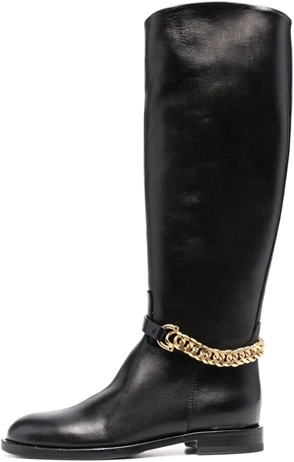 Amazon.com | XYD Women's Winter Round Toe with Gold Chain Wide Amazon.com | XYD Women's Winter Round Toe with Gold Chain Wide