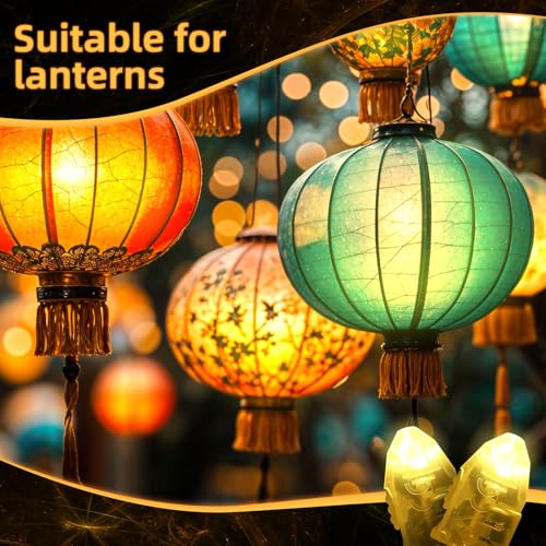 Image of LIHAO 30PCS Mini LED Lights, LED Balloon Light Up Balloons for Party Decorations, Party Lights for Paper Lanterns Birthday Party Wedding Bedroom Halloween Christmas Decoration - Warm White