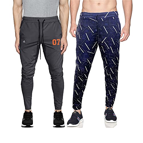 Image of AVOLT Men Slim Fit Lycra Blend Track Pants