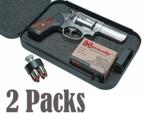 AmeriGun Club - Caja de seguridad para pistola de tamaño completo (2 paquetes)