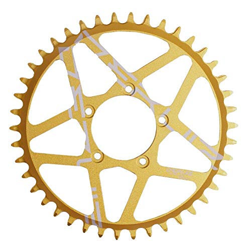 Deruiz Electric Bike Chainring Chainwheel 42T Aluminum With Chain Drop Protector Function For Bbs01B Bbs02B Bbshd Bbs03 Ebike Mid Motor Kit #TOP1