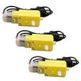 for Bambu Lab for Makerworld Deceleration Motor LA001 DC 5V 59RPM Geared Motor with High-Strength Metal Gears for Robotics Automation Experimental Equipment and 3D Printing Projects(3pcs)