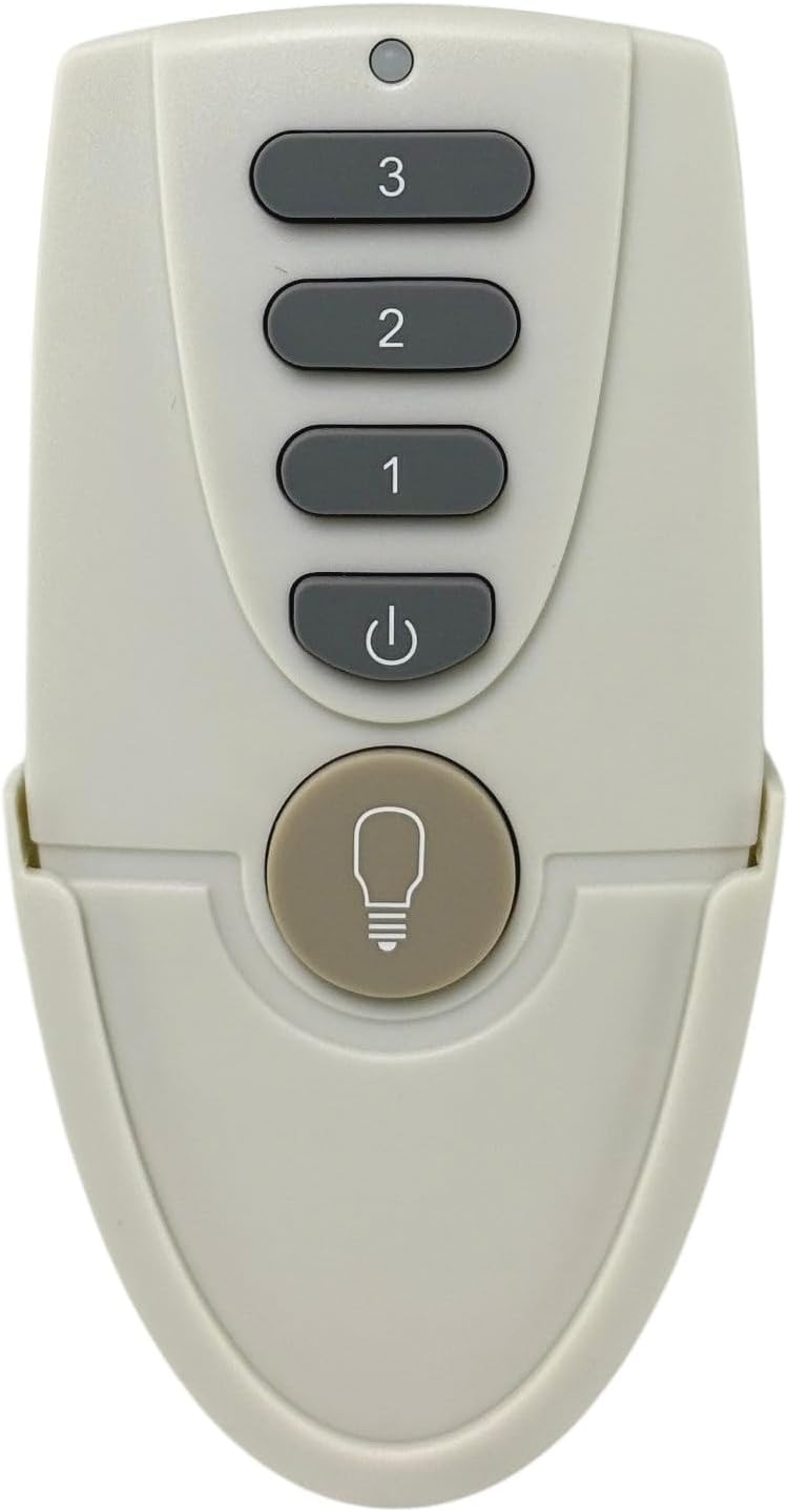 Anderic FAN51T (L3HFAN51T) Ceiling Fan Remote Control Replacement for Hampton Bay & Harbor Breeze | 3-Speed, Light Dimmer | 304 MHz | Works with FAN28R UC7067FMRX | FAN51TW