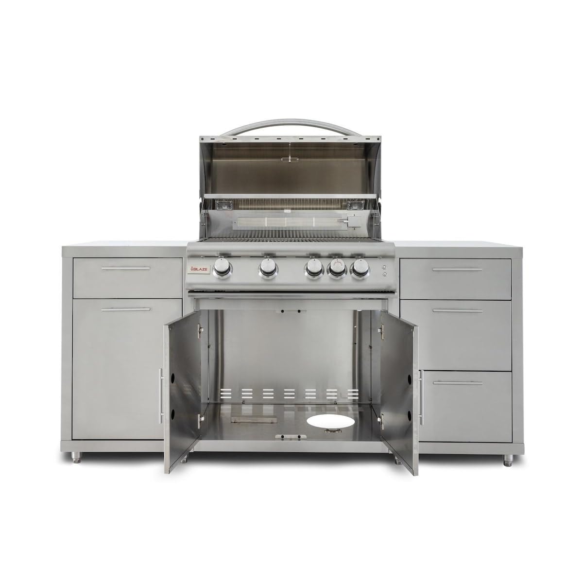 Blaze 6 X 14 Stainless Steel Island Vent Panel – For Outdoor Kitchen Grill Island