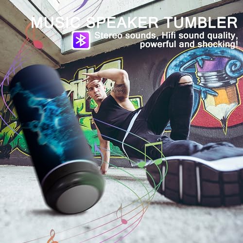 sweet-grain-Music-Speaker-Tumbler4Pack-20-oz-Sublimation-Tumbler-Skinny-Straight-with-Speaker-Straw-USB-Charging-Cable-Music-Tumbler-Cup-Black