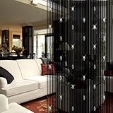 COMEHERE Tassels Decorative String Curtain With 3 Beads Door Window Panel Room Divider