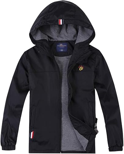 Jingle Bongala Chaqueta impermeable ligera y transpirable para niños y niñas, rompevientos fácil de plegar