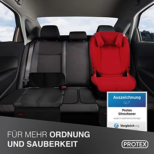 PROTEX Kindersitzunterlage [Testsieger 2025] ISOFIX-geeignet | Wasserabweisender Polyester Stoff mit gepolsteter Sitzfläche | S – Ansicht 6