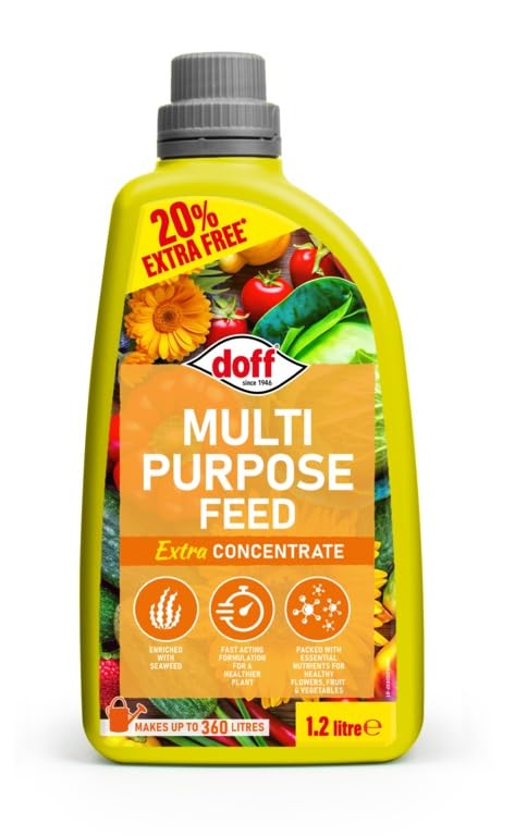 Multi Purpose Feed Concentrate 1.2L Extra Fill – Liquid Plant Food, All Purpose Fertiliser for Flowers, Vegetables & Garden Plants