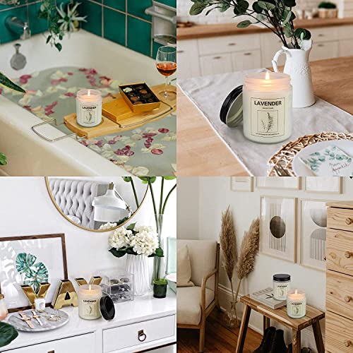 6 Pack Candles For Home Scented, Lavender Candle, 42.6 Oz 300 Hour Long Lasting Natural Soy Wax Candles, Aromatherapy Jar Candle For Relaxing- Scented Candles Gift Set For Women, Birthday Gifts #TOP5