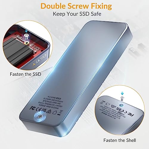 iDsonix Carcasa Exterior M.2 NVMe PCIe 40Gbps USB 4.0 miniatura 7
