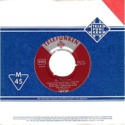 LIND, GITTA / WILLIAMS, CHRISTA / Arno Flor und sein Tanzorchester / My Happiness / Ohne dich... / Firmen-Lochh&uuml;lle / TELEFUNKEN # U 55137 / Deutsche Pressung / 7" Vinyl Single Schallplatte