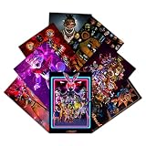 Pounchi FNAF Security Breach Wall Poster （8-Pack） 11.5" x 16.5" FNAF Unframed Version HD Canvas Pr