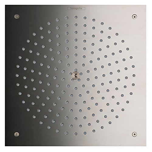 hansgrohe Raindance 10-inch Showerhead Premium Modern 1-Spray RainAir Air Infusion with Airpower with QuickClean in Brushed Nickel, 26481821,Medium