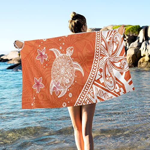 ENLACHIC Polynesian Samoa Printed Beach Cover Ups for Womens Beach Bikini Pareo Sarongs Wrap Skirt4