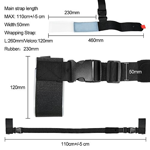 image for Mounchain Ski Carrier Strap and Pole Carrier Sling Strap Thick and Str