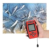 Tragbarer Fischfinder, Kabelgebundener Handheld-Fisch-Tiefensucher Eiskajak Uferboot Angeln Fisch-Detektor-Gerät Sonar-Sensor und LCD-Display