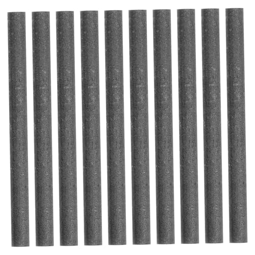 MUSISALY 10pcs Electrode Cylinder Tube Bar Electrode Tube Bar Carbon Rods Electrodes Carbon Fiber Rods Electric Graphite Crucible Carbon Fiber Tubes Rod Tube Carbon Tubes Arc Rod Black