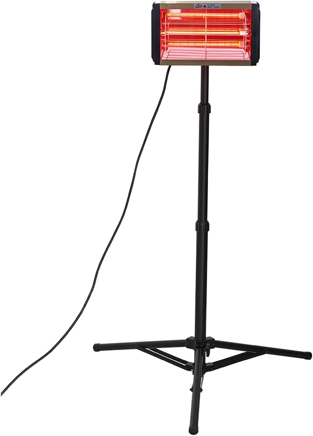 Infrared Paint Curing Lamp 2000W - Shortwave Heater for Car Body Repair with Liftable Bracket - Ideal for Fast Paint Drying and Baking Applications