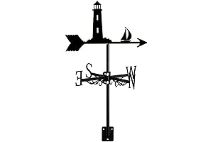Vintage Racing Sailboat Metal Weather Vane for Garden